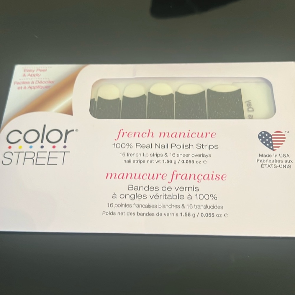 French manicure nail strips